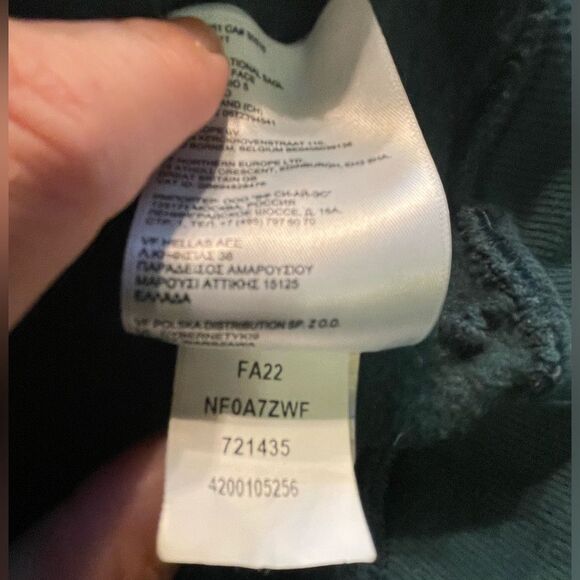 North Face Hoodie Medium Womens Deep Green Half Dome Sweatshirt Hooded - Picture 10 of 12